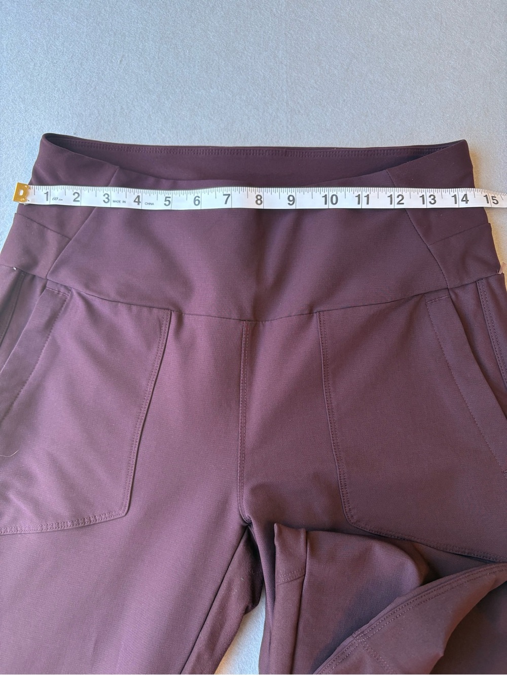 Avalanche Slim Fit Hybrid Stretch Woven Knit Pant Maroon Sz M Active Athleisure - Picture 7 of 8